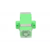 Fiber optic adapter Extralink SC/APC Singlemode Simplex with transparent dust caps, green
