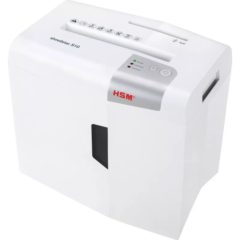 HSM shredstar S10 document shredder, 6 mm + separate CD-cutting mechanism