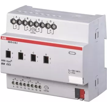 ABB SD/S4.16.1 - Schalt-/Dimm-Aktuator - 4 Channels - Silver - EN 50 090-2-2 - DC - 21 - 30 V (2CDG110080R0011)
