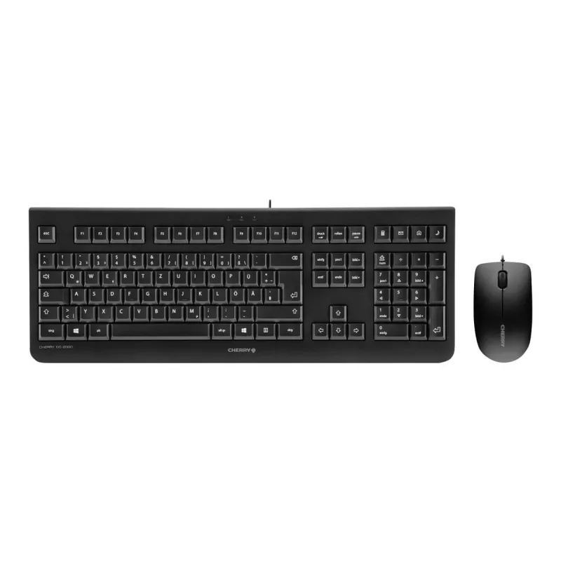 Keyboard CHERRY DC 2000 Mouse included Universal USB QWERTY Czech Black