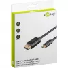 Goobay USB C to DisplayPort Cable - Gold-Plated Connectors, Ultra HD Resolutions up to 4k @ 60Hz Type C Thunderbolt 3/4 to DP Adapter Compatible with