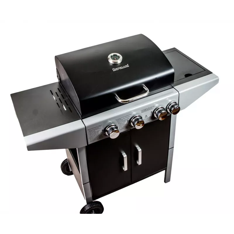 Gas grill Ravanson GO-3 — compact gas barbecue grill, model GO-3