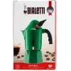 Moka pot BIALETTI Moka BREAK ALPINA — 3‑cup, green, aluminum, bakelite handle