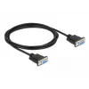 Serial Cable DeLOCK 86604 Black 10 m RS-232 Sub-D9