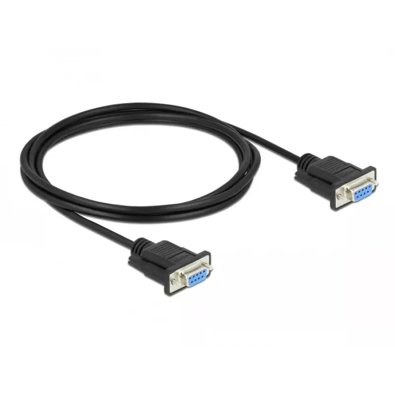 Serial Cable DeLOCK 86604 Black 10 m RS-232 Sub-D9