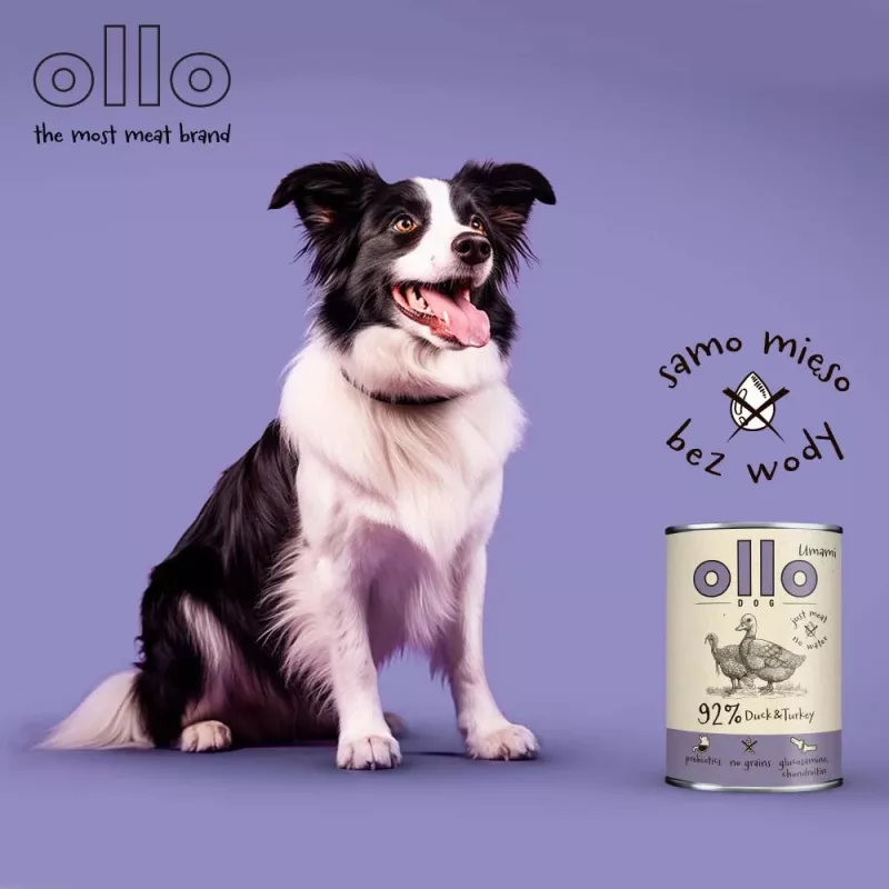 OLLO Umami Duck and turkey - wet dog food - 850g
