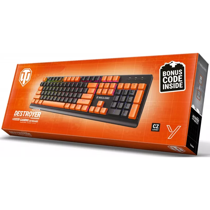 Mechanical keyboard YENKEE DESTROYER WT300 illuminated limited edition