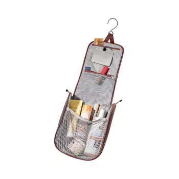 Toiletry Bag DEUTER Wash Center I — compact travel wash kit, raisin/caspia