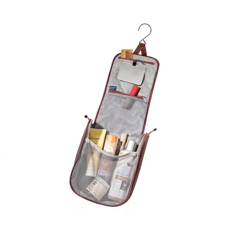 Toiletry Bag DEUTER Wash Center I — compact travel wash kit, raisin/caspia