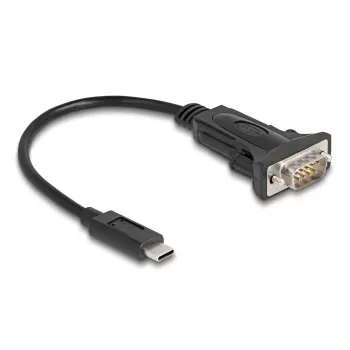DeLOCK Adapter USB Type-C to RS-232 D-Sub 9 pin male 0.25 m