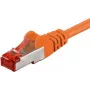 Wentronic Goobay CAT 6 Patch Cable, S/FTP (PiMF), Orange, 7.5 m - LSZH Halogen-Free, Copper (93477)