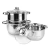 MAESTRO MR-2020-6M 6-piece cookware set, stainless steel