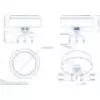 Roof-mount 5G Combo MIMO Mobile GNSS Antenna TELTONIKA PR1KCI49 for vehicles — multi-band cellular with integrated GNSS