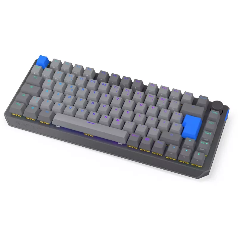 Compact 75% Wireless Mechanical Keyboard ENDORFY Thock V2 with Yellow Switches, DE Layout