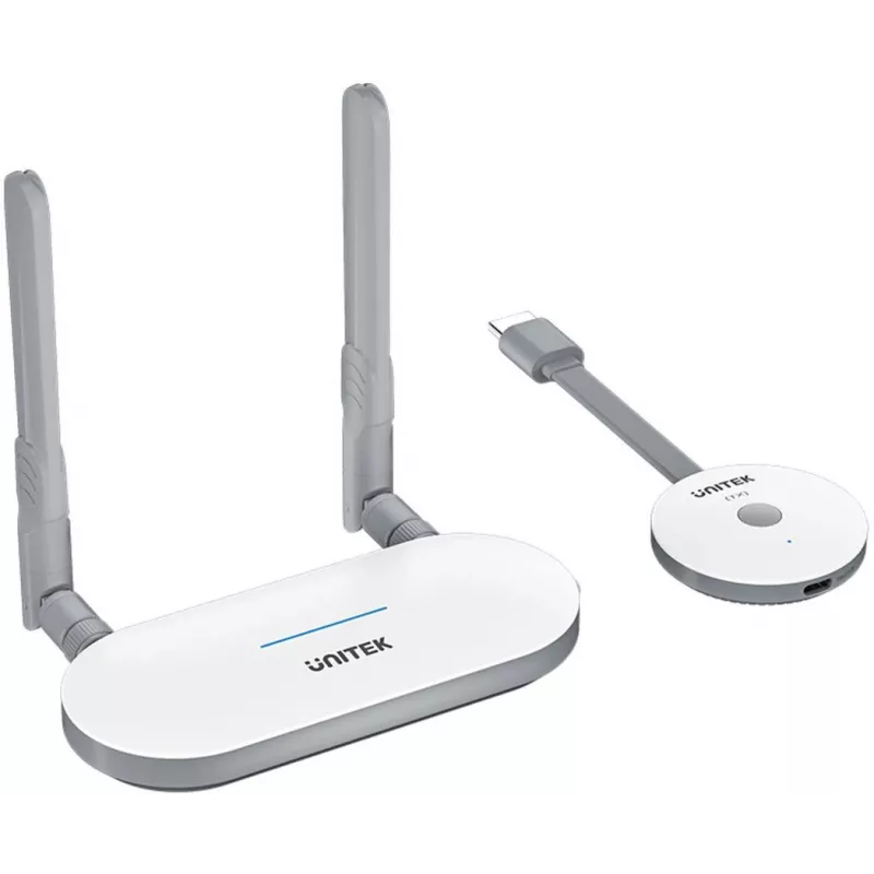 Wireless HDMI AV Signal Transmission System Unitek V1183A01, Transmitter and Receiver, Range up to 50 m
