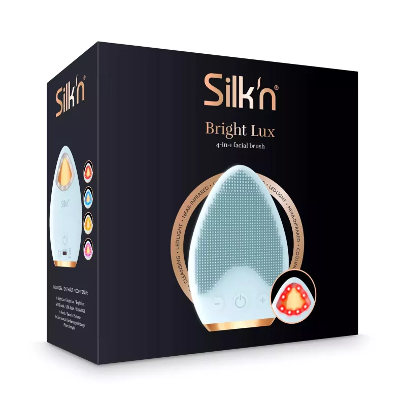 Silk'n Bright Lux Facial Cleansing Brush FBX1PE1B001, Blue