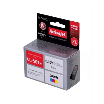 Activejet AC-561NX Ink (replacement for Canon CL-561XL; Supreme; 18 ml; Color: Cyan, Magenta, Yellow)