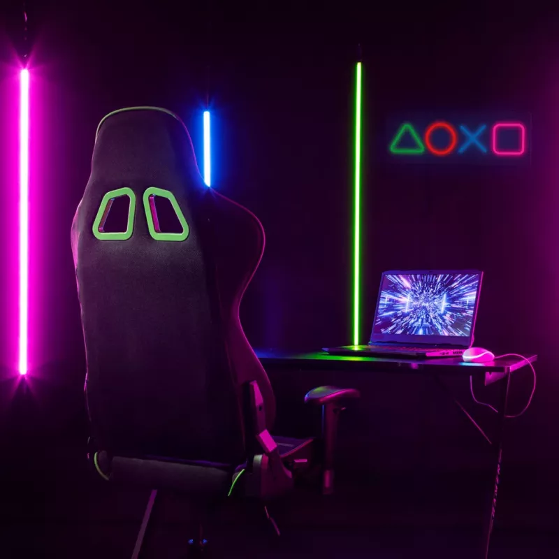 Gaming neon light panel MANTA SNL111MT – decorative LED symbols for gaming setup