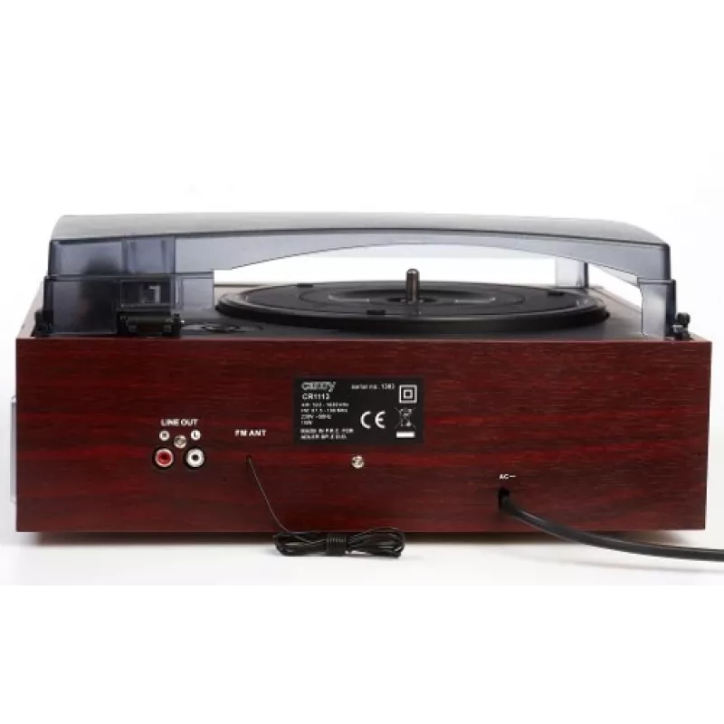 Camry Premium CR1113 Belt-Drive Turntable with Radio, Black