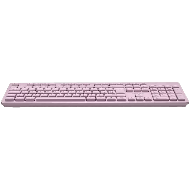 Wireless Keyboard CANYON HKB-W01 — compact pink layout, UK/US keycaps