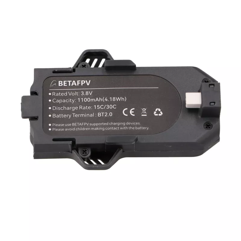 Aquila16 BetaFPV Drone Battery Set 15C 1100mAh 2-pack, 3.8V