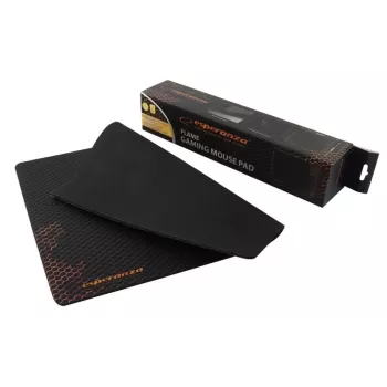 Mouse pad ESPERANZA EA146R — rubber gaming pad 440×354×4 mm, non-slip base, black/red
