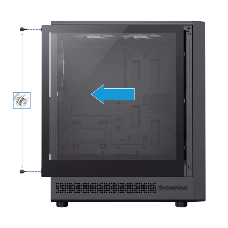 Gamemax | Case | STORM 2 AB | ATX | Black