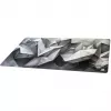 Gaming mouse pad Sharkoon SKILLER SGP40 D17, abstract crystalline design, grey/white, 1000 x 500 mm