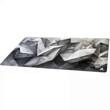 Gaming mouse pad Sharkoon SKILLER SGP40 D17, abstract crystalline design, grey/white, 1000 x 500 mm
