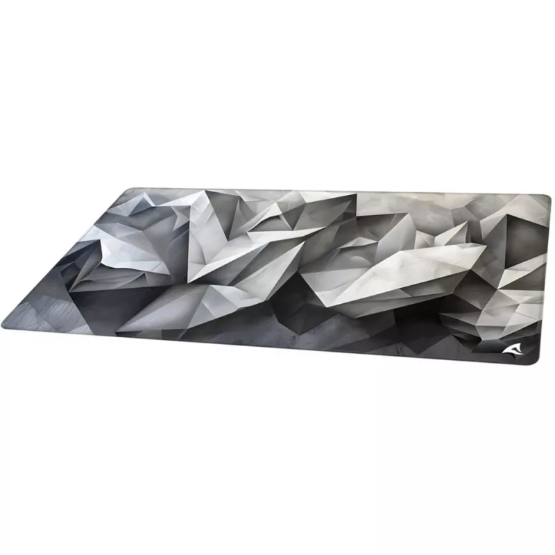 Gaming mouse pad Sharkoon SKILLER SGP40 D17, abstract crystalline design, grey/white, 1000 x 500 mm