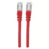 Intellinet Network Patch Cable, Cat6, 0.5m, Red, Copper, S/FTP, LSOH / LSZH, PVC, RJ45, Gold Plated Contacts, Snagless, Booted, Lifetime Warranty