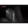 PC Cube Case SAVIO Noctis Glass RGB — Black, ATX/Micro-ATX, 210×410×450 mm, 3×120 mm front fans