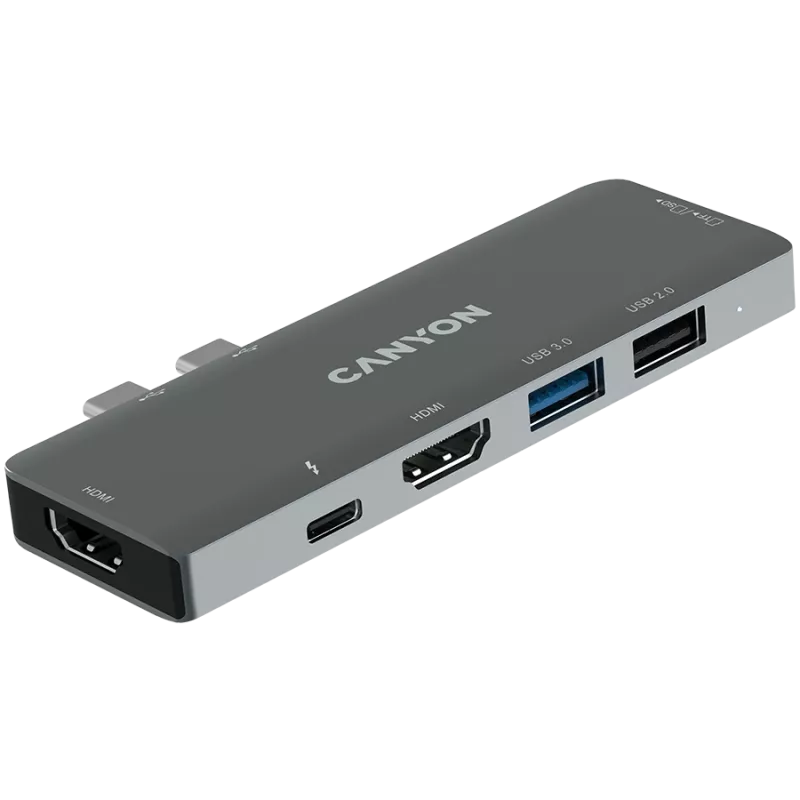 Canyon DS-5 USB 2.0 Type-C Grey SD Card Reader 60 Hz