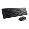DELL Keyboard and Mouse - KM3322W - Ukrainian (QWERTY), Full-size (100%), Wireless, RF Wireless, QWERTY, Black, Mouse included