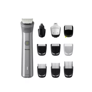 Philips All-in-One Trimmer MG5920/15 Series 5000, Stainless steel, 0.5 mm, 1.6 cm, 1 mm, Beard, Ear, Nose, Battery
