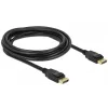 Delock - DisplayPort-Cable - DisplayPort (M) to DisplayPort (M) - 3 m - latched - Black