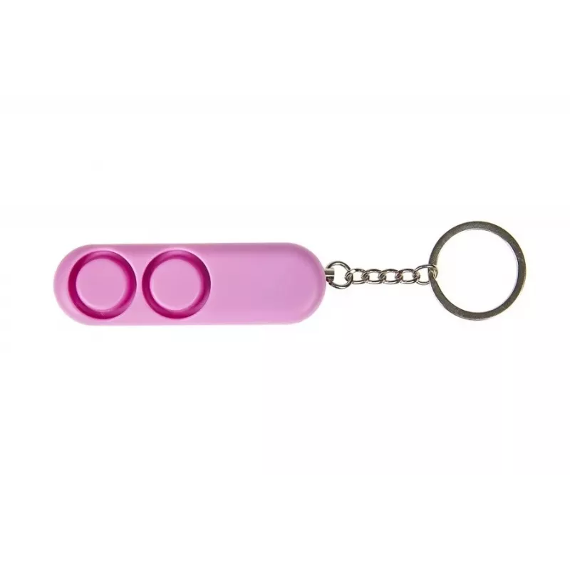 Personal alarm GUARD YC-001-PI 130 dB pink compact safety device, LR41 batteries, 200 m range