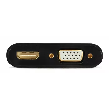 HDMI to VGA adapter GEMBIRD A-HDMIM-HDMIFVGAF-01, HDMI male to VGA output, 0.15 m, black