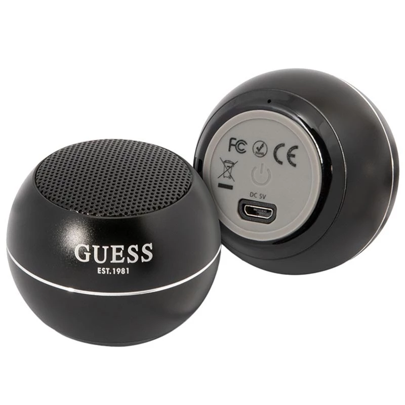 Portable Speaker Guess Mini Bluetooth Speaker 3W Black