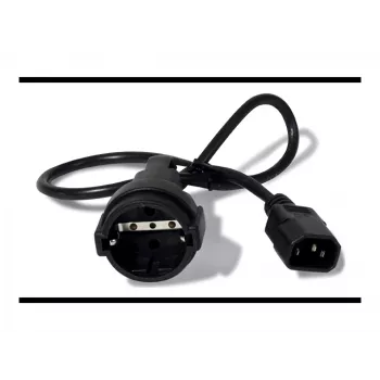 APC AP9880 power cable Black 0.6 m C14 coupler CEE7/7