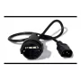 APC AP9880 power cable Black 0.6 m C14 coupler CEE7/7