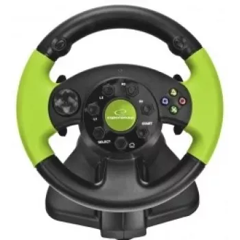 Wired Gaming Controller ESPERANZA EG104 for PlayStation 3 and Xbox 360, Black/Green