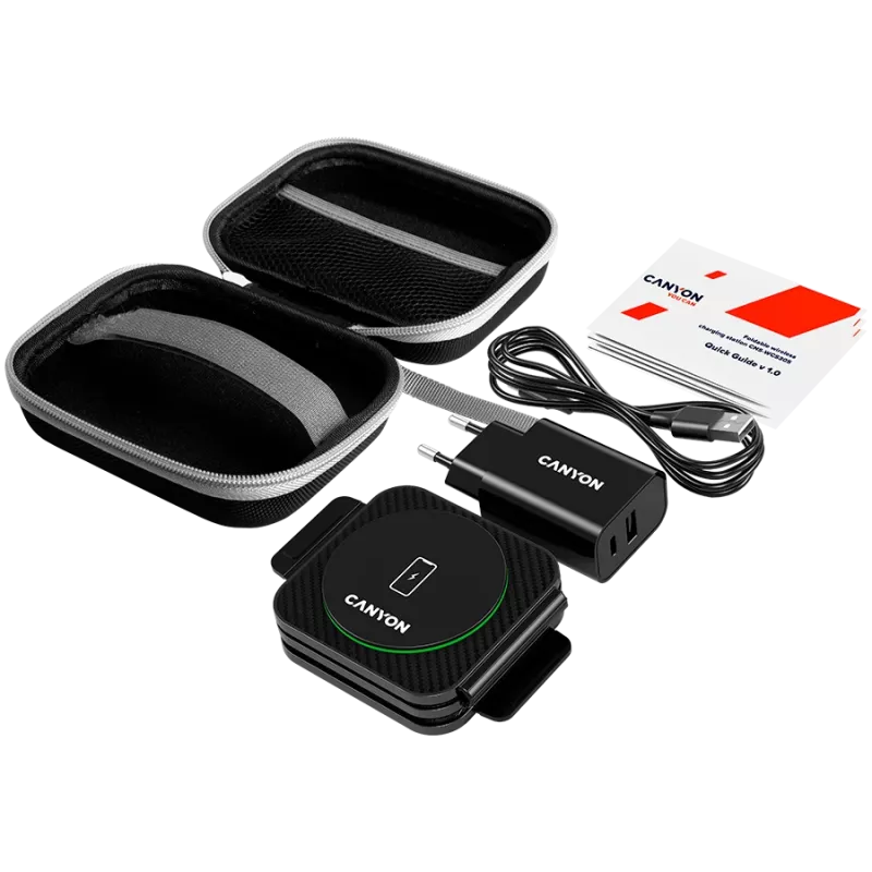 Charger Canyon WS-305 Black Fast charging Input voltage 9/12 V