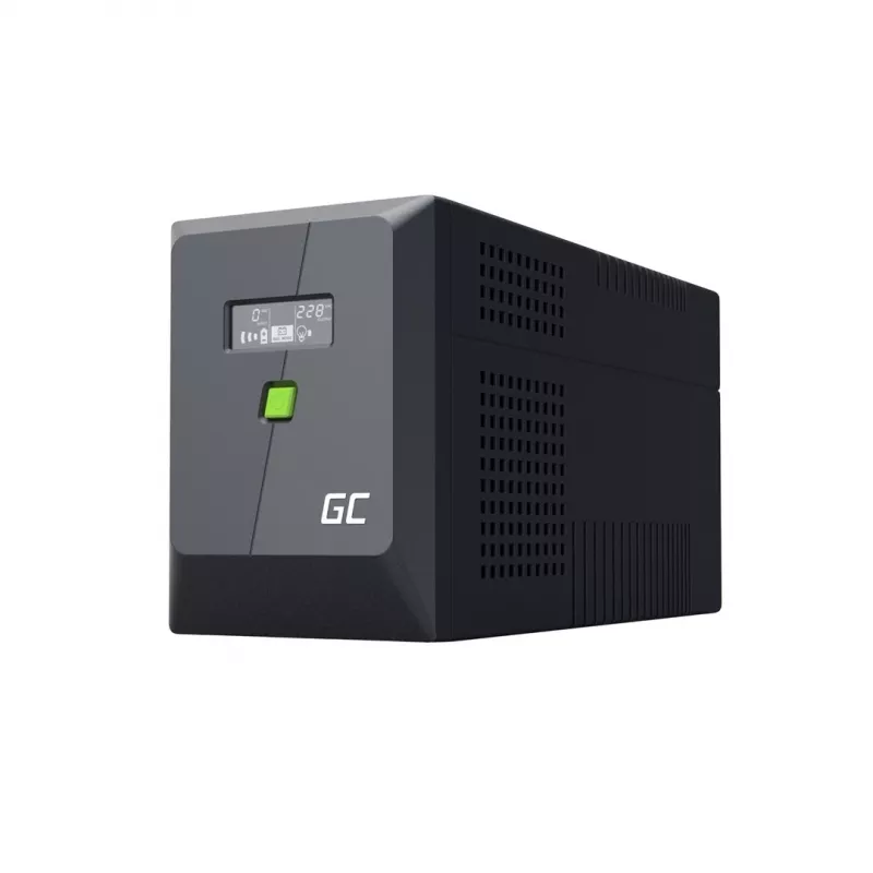 Uninterruptible Power Supply UPS Line-Interactive 2 kVA 1200 W, Green Cell, 4 AC outlets, USB, 12 V 9 Ah VRLA (tower)