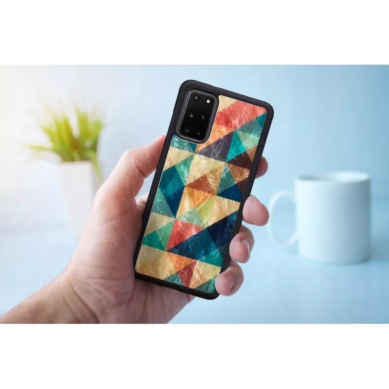 Protective phone case iKins for Samsung Galaxy S20+ mosaic black