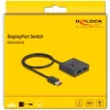 Delock - video distributor/-Switch - 8K, bidirectional - 2 x DisplayPort - Desktop (18906)