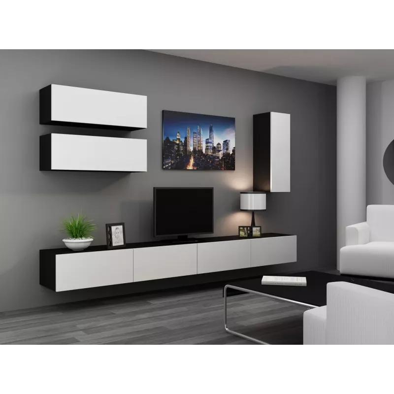 Cama Cabinet VIGO 90 full 90/35/32 black/white gloss