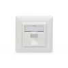 Digitus | Wallplate for Keystone Modules, German type, middle plate 50x50 mm, frame 80x80 mm | DN-93811