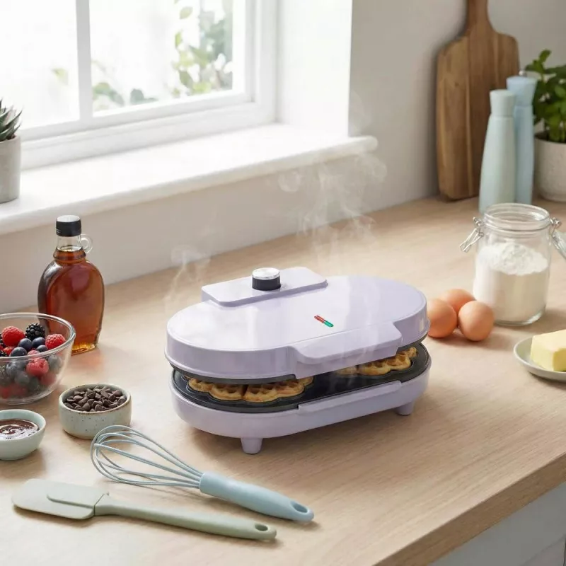 Giles & Posner EK6700GSPPVDE Double Heart Waffle Maker