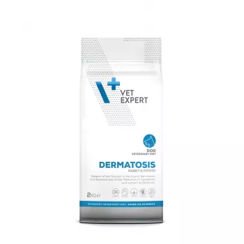 Dry dog food VETEXPERT Veterinary Diet Dermatosis Rabbit & Potato 2 kg — adult, monoprotein, grain/gluten/soy-free